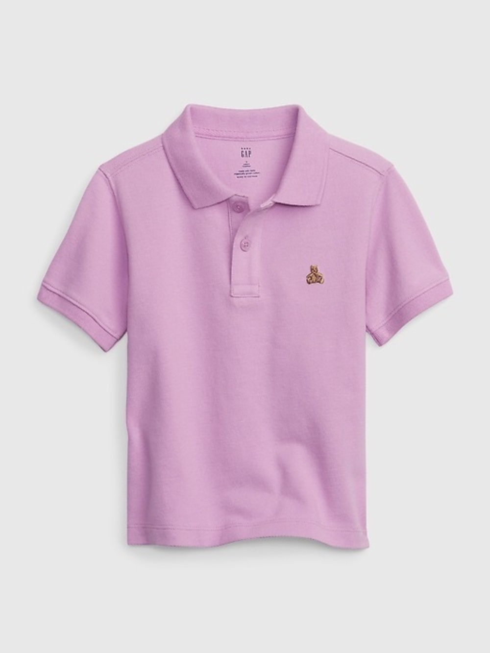 GAP Boys' Lilac Short-Sleeve Polo